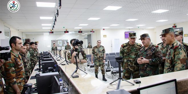 Upon directives of President al-Assad, General Abbas inaugurates first Conscription center in Damascus