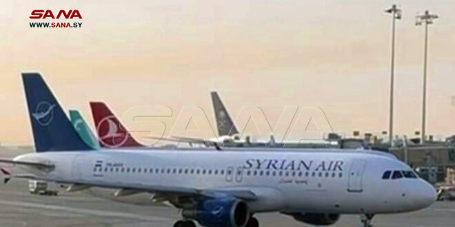 As the return of regular flights between the two countries… Arrival of the first Syrian Airlines flight in Saudi Arabia