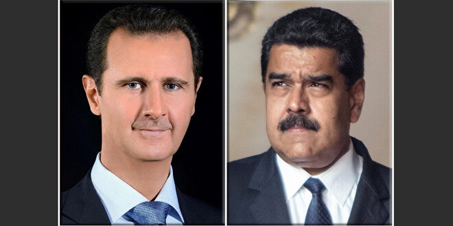 President al-Assad congratulates President Maduro on winning presidential elections