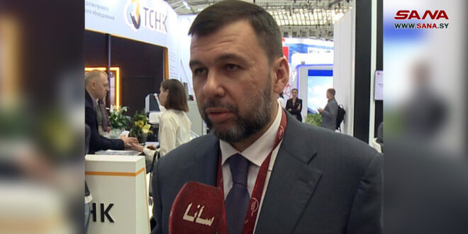 Pushilin calls for enhancing cooperation between the Donetsk Republic and Syria