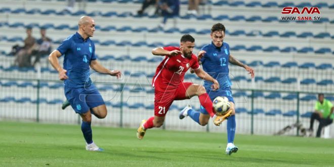 Siria vence a Tailandia en un partido amistoso de fútbol