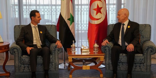 Presidente Al-Assad se reúne con su homólogo tunecino