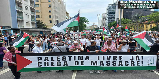 Brasil participa en jornada solidaria mundial con Palestina