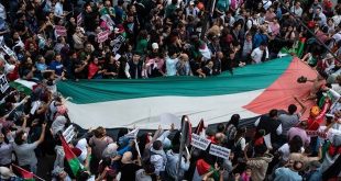 Miles de españoles se manifiestan en solidaridad con el pueblo palestino