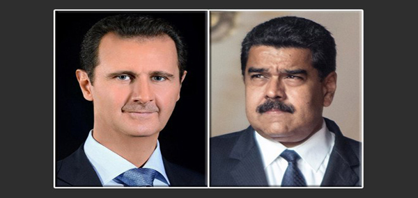 Presidente Al-Assad felicita a Maduro por su victoria en las elecciones presidenciales