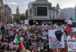 Manifestaciones en Praga en apoyo al pueblo palestino