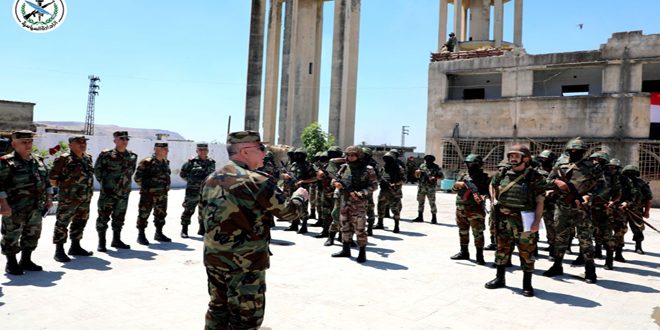 לפי הנחיותיו של הנשיא אל-אסד: הגנרל איברהים ביקר במספר יחידות הפועלות באזורי חמאת, אידליב ודיר א-זור
