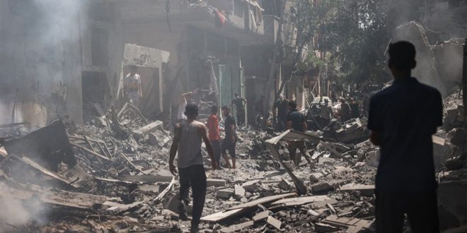 ההתנגדות הפלסטינית : שריפת בניינים ומתקנים במעבר רפיח היא התנהלות ברוטלית ונצית
