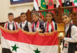 Генсек Арабского парламента по делам детей вручил памятные щиты участвующей сирийской делегации