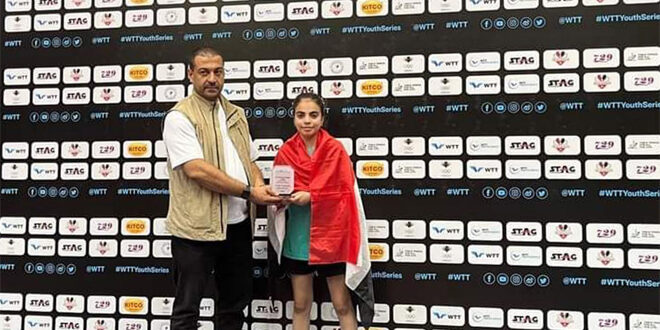 برونزية لسورية في بطولة الأردن الدولية لكرة الطاولة