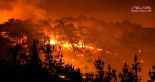 Drones y minas de los terroristas obstaculizan labor de extinción de incendios en Latakia