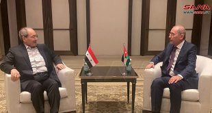 Cancilleres de Siria y Jordania repasan relaciones bilaterales y esfuerzos para una solución política a la crisis en Siria