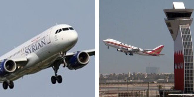Bahréin reanuda los vuelos regulares con Siria