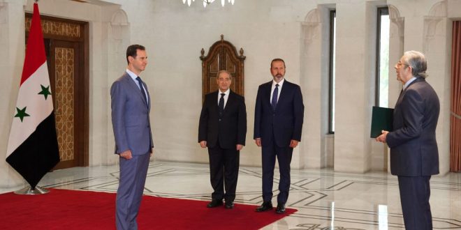 رئیس جمهور اسد استوارنامه سفیر الجزایر را پذیرفت 9-7-2023