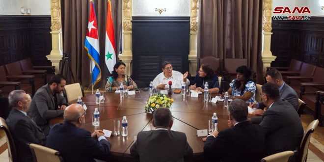 סוריה וקובה דנו בהדוק היחסים הדו-צדדיים בתחום הפרלמנטרי